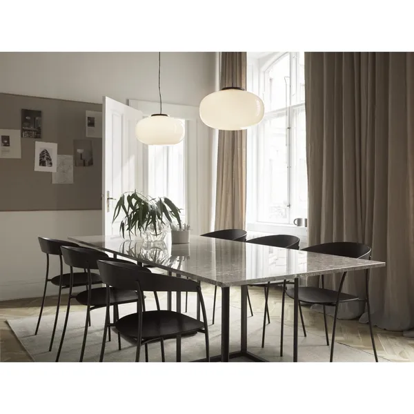 Missing Dining Chair with Armrest Black Ash Wood