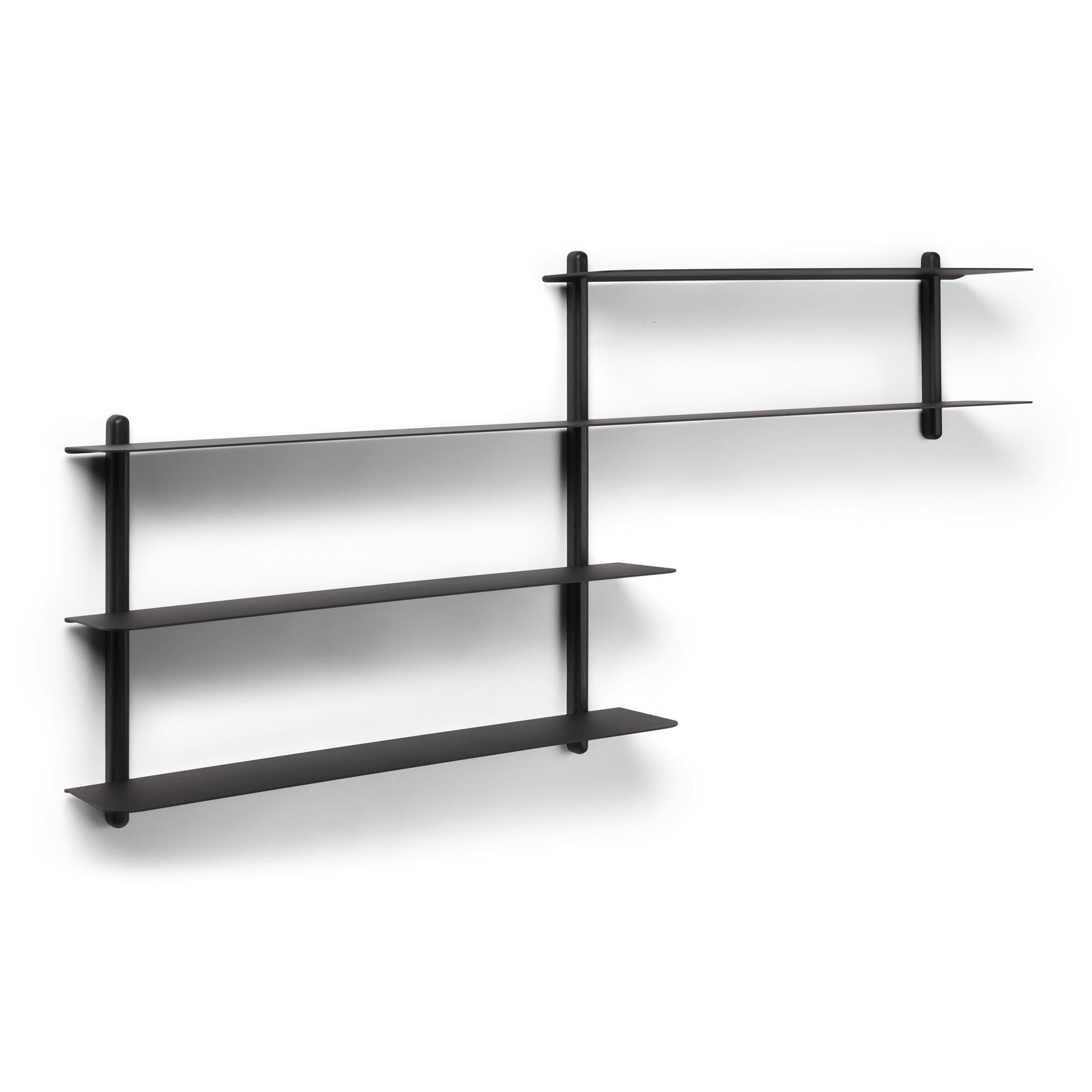 Étagère Nivo B Frêne Noir/Noir