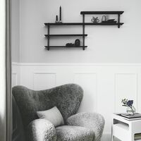 Nivo Hylle B Sort Ask/ Sort