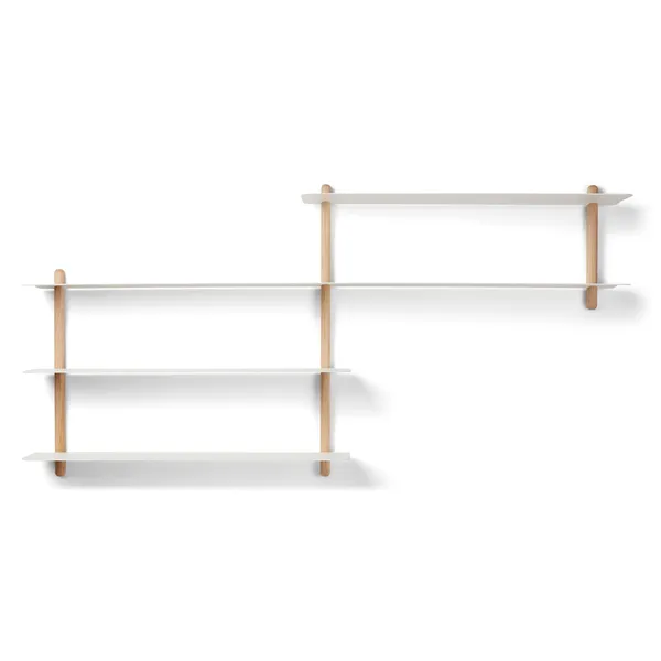 Nivo Plank B Licht Eiken/ Wit