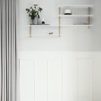 Nivo Plank B Licht Eiken/ Wit