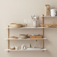 Nivo Plank B Licht Eiken/ Wit