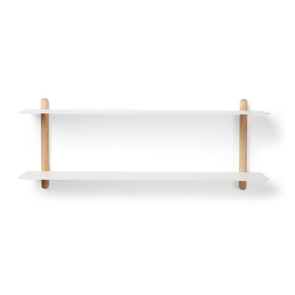 Nivo Regal F Helle Eiche/ Weiß