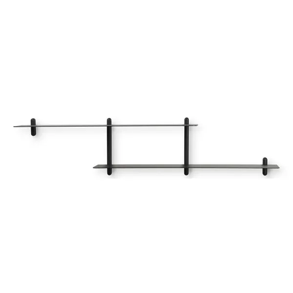 Nivo Shelf H Black Ash/ Black