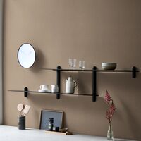 Nivo Shelf H Black Ash/ Black