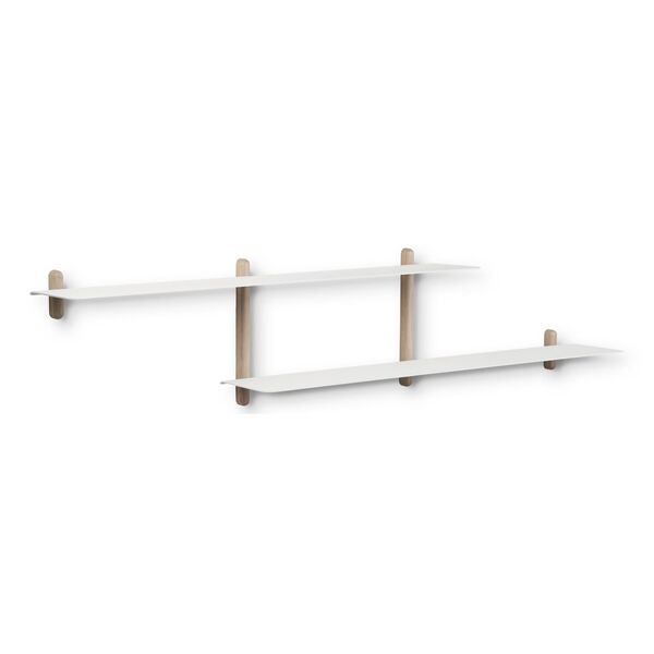 Nivo Plank H Licht Eiken/ Wit