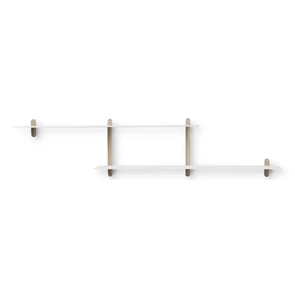Nivo Shelf H Light Oak/ White