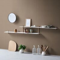 Nivo Shelf H Light Oak/ White