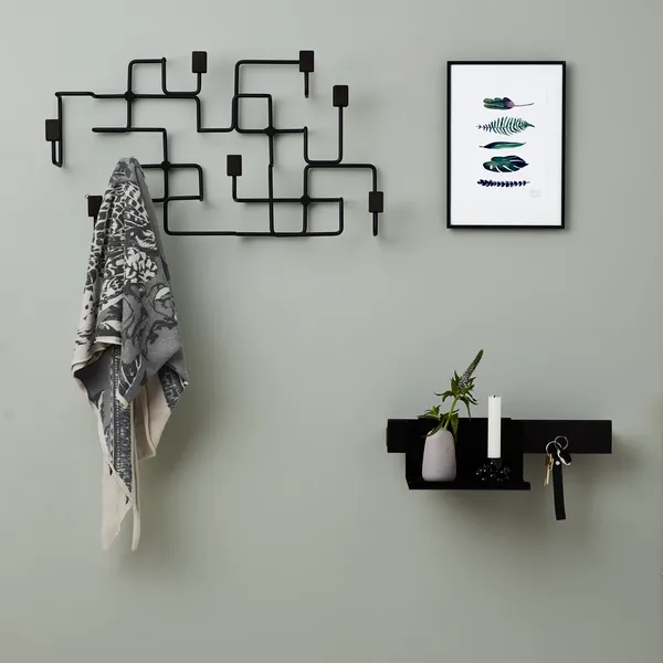 Underground Coat Rack Black Oak/Black