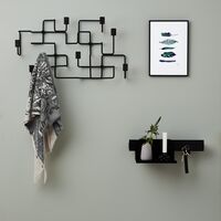 Underground Coat Rack Black Oak/Black