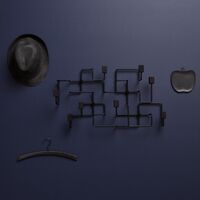 Underground Coat Rack Black Oak/Black