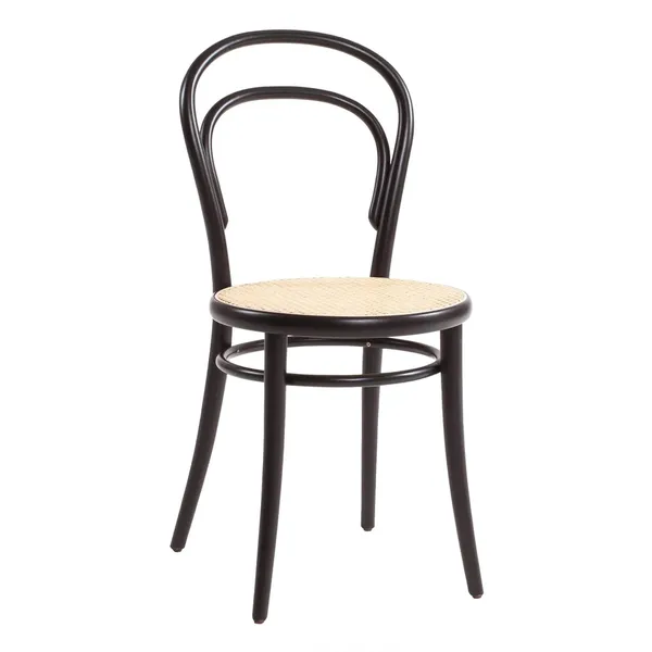 No 14 Dining Table Chair Rattan/ Black