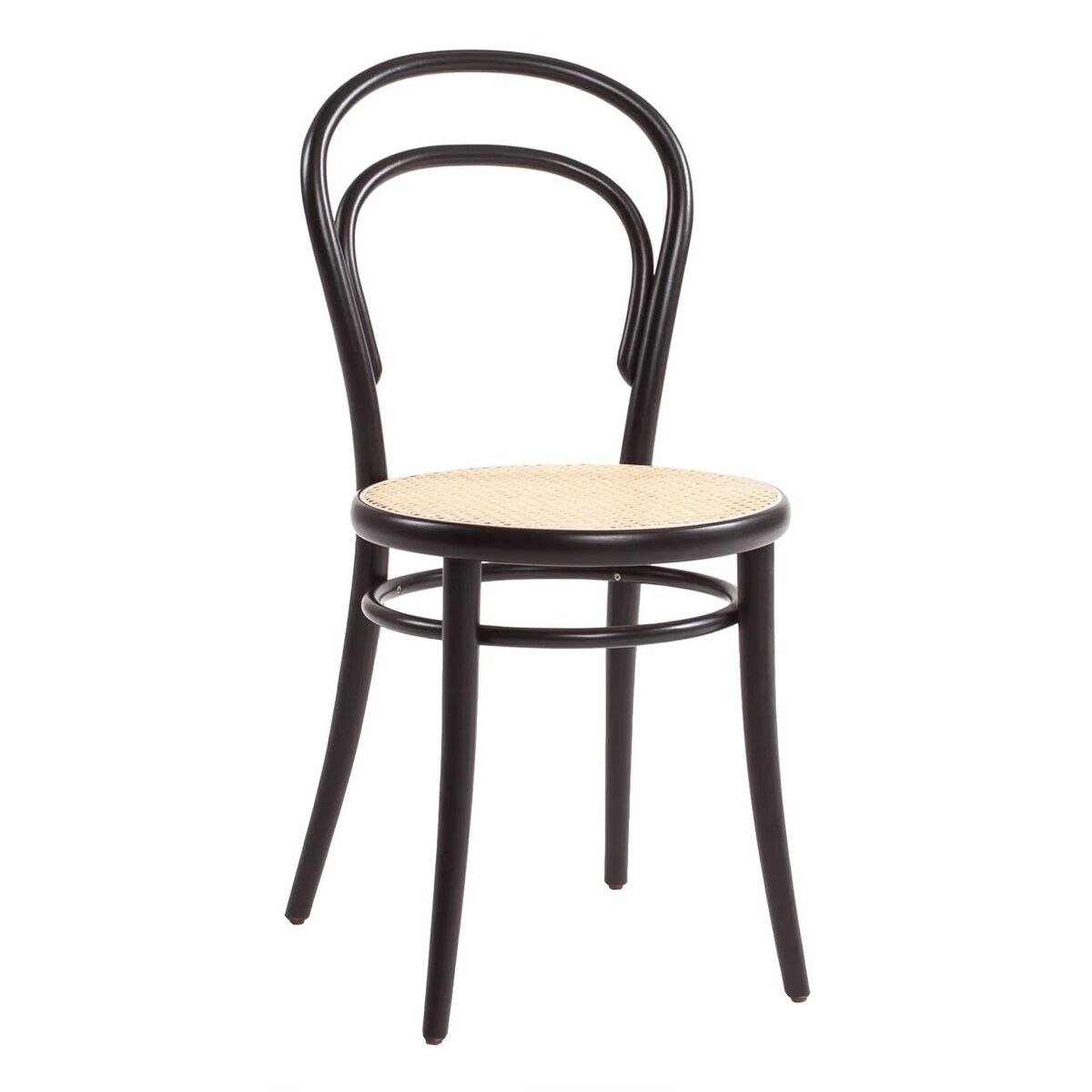 Nr. 14 Esstischstuhl Rattan/ Schwarz