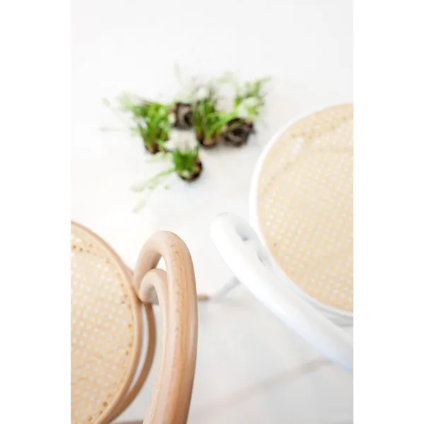 No 14 Dining Chair Rattan/Coffee