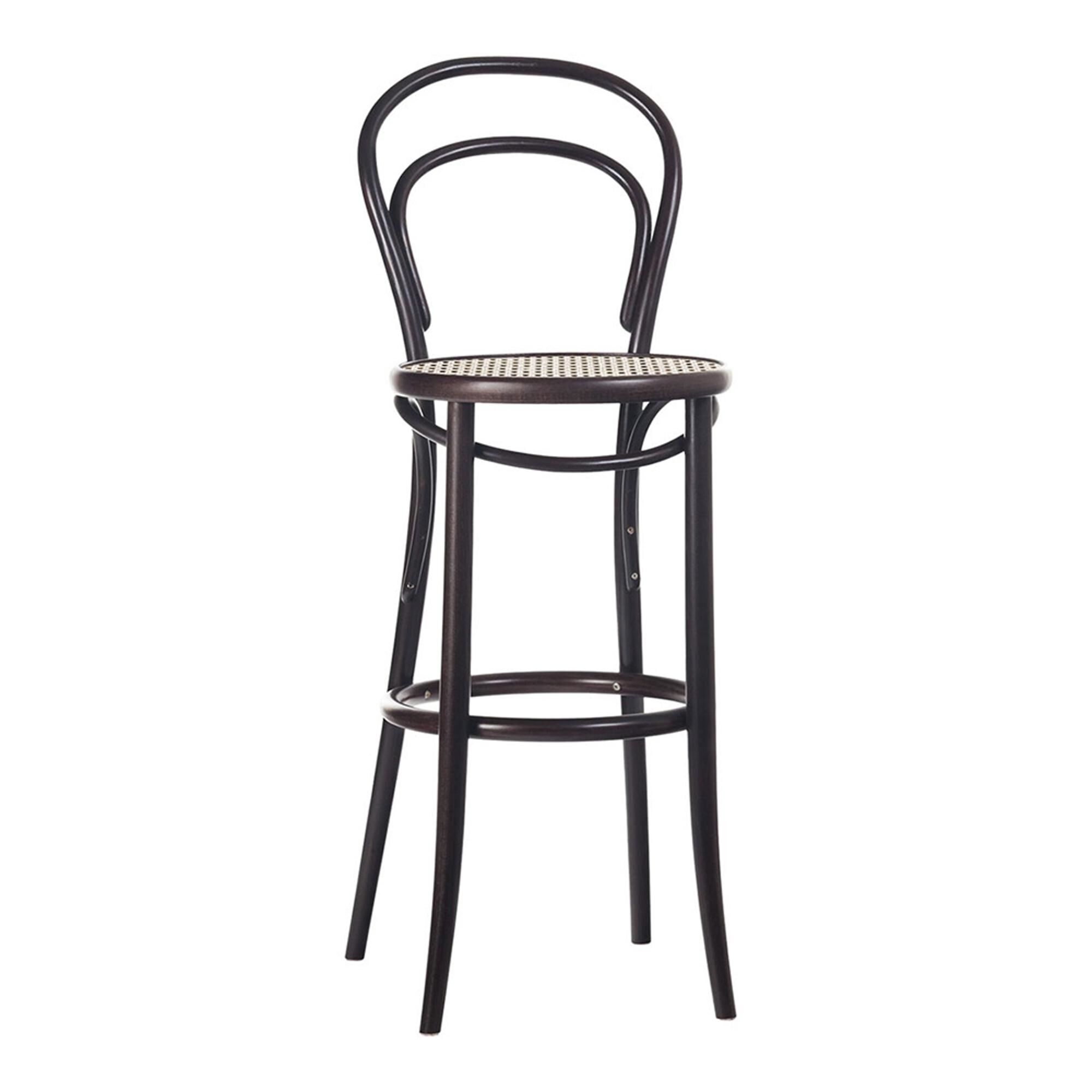 No 14 Tabouret de Bar 61 cm Rotin/Café