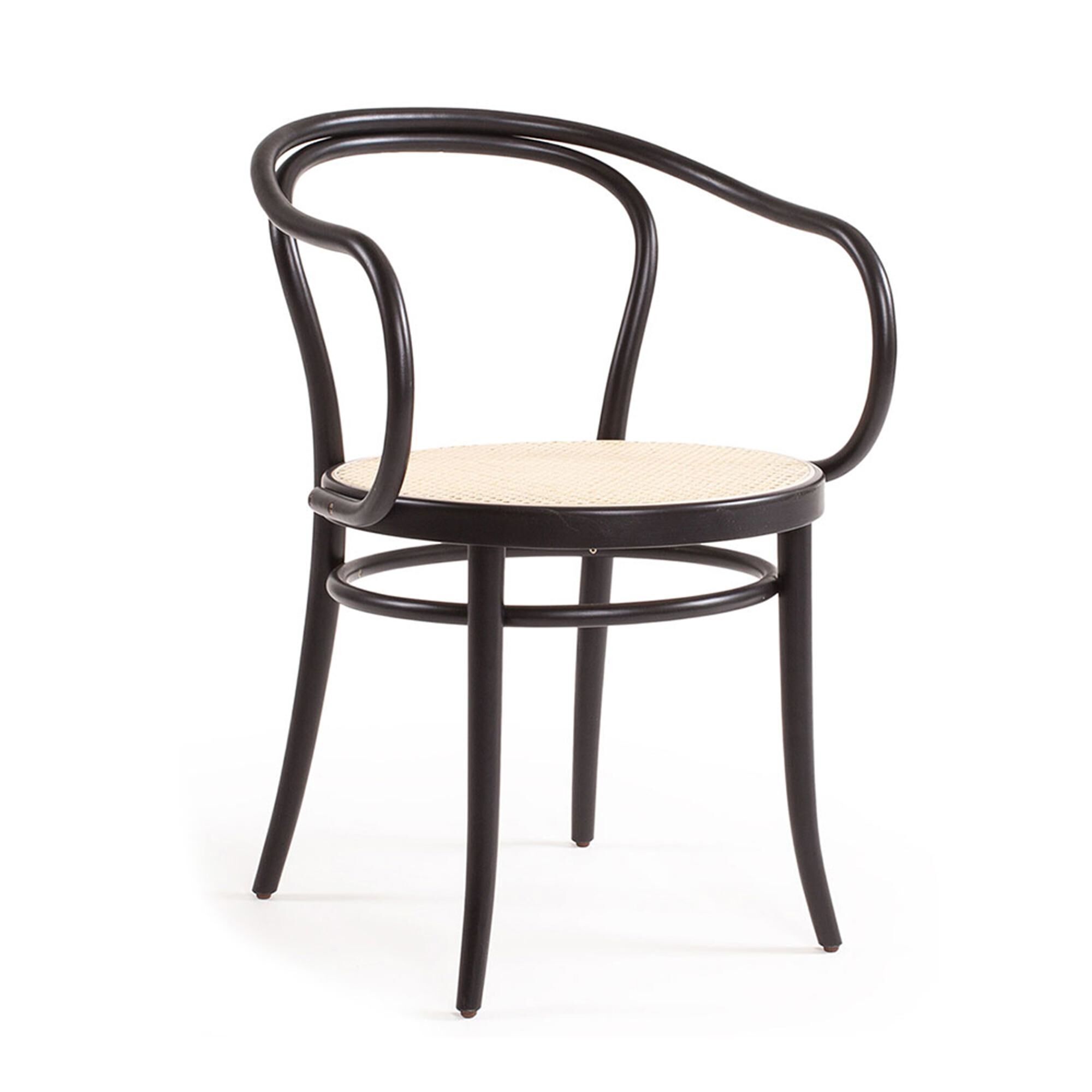 No 30 Dining Chair Rattan/ Black | AndLight