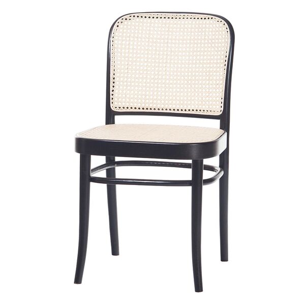No 811 Dining Chair Rattan/ Black