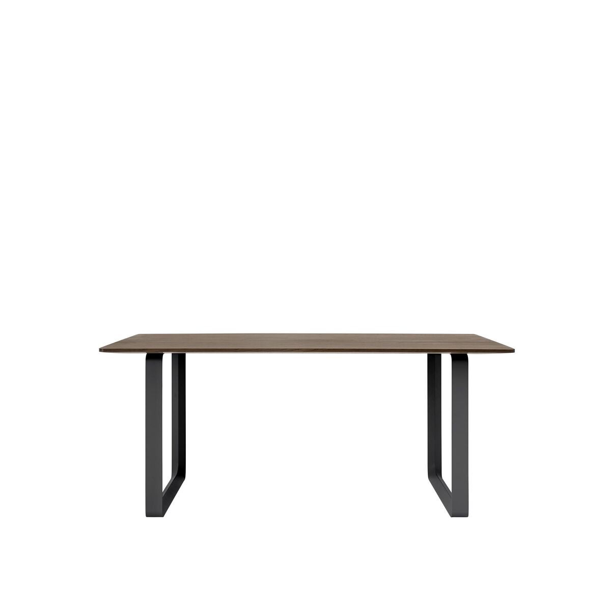 70/70 Spisebord 170x85 Røget Eg/Sort
