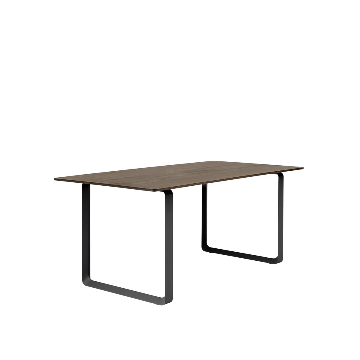 70/70 Spisebord 170x85 Røget Eg/Sort
