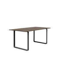 70/70 Spisebord 170x85 Røget Eg/Sort