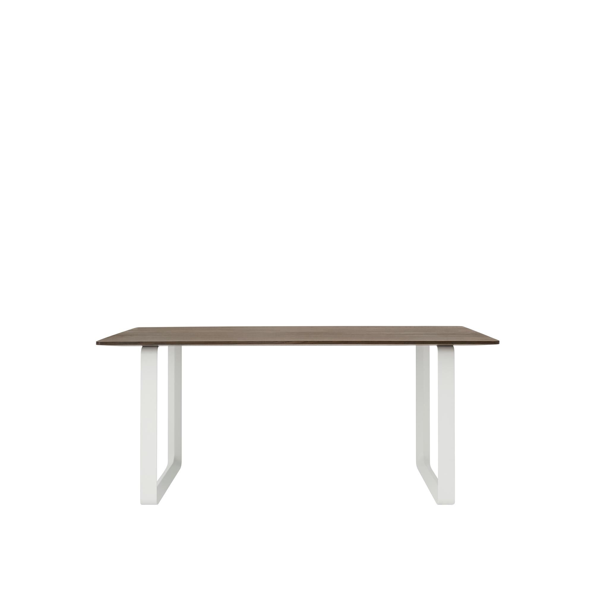 70/70 Spisebord 170x85 Røkt Eik/ Hvit