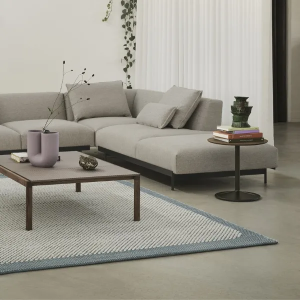 Soft Coffee Table Smoked Oak/Black Ø41 H48
