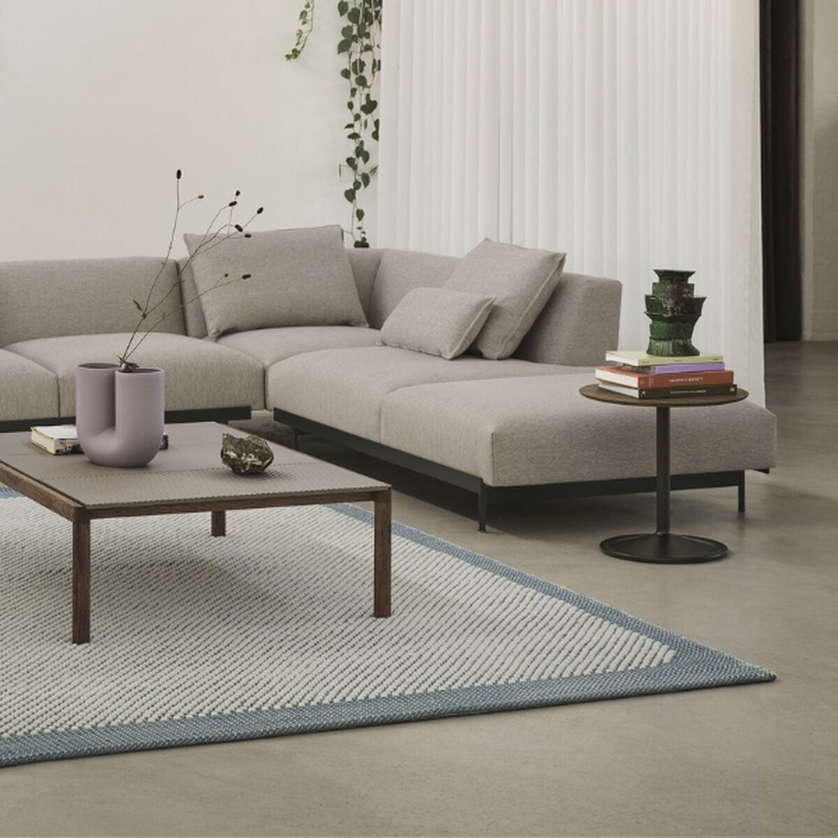 Soft Sofabord Røget Eg/Sort Ø41 H48