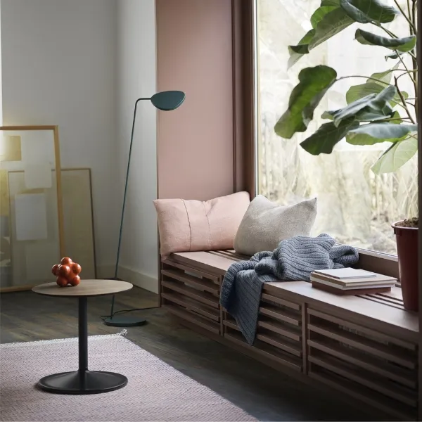 Soft Coffee Table Smoked Oak/Black Ø41 H48