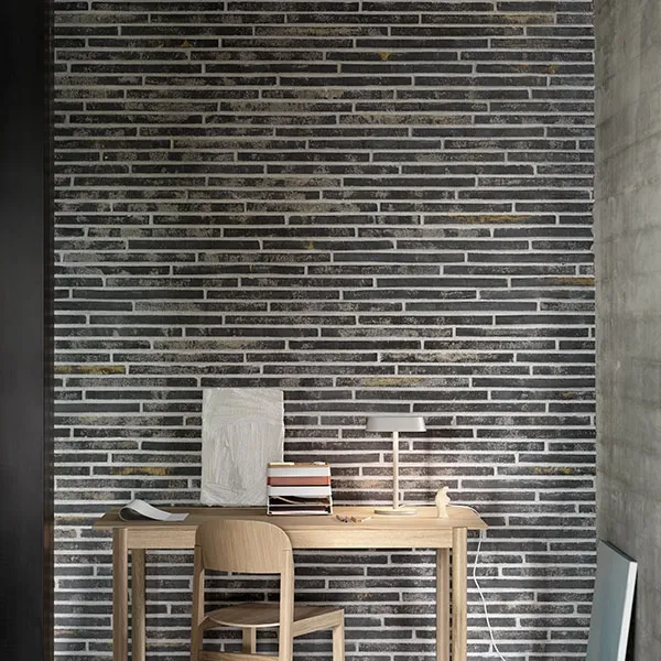 Linear Bordlampe Sort