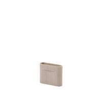 Ridge Vase Beige H16,5 cm
