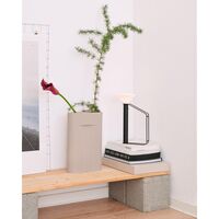 Ridge Vase / H: 35 cm Beige