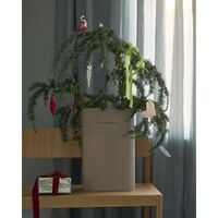 Ridge Vase / H: 35 cm Beige