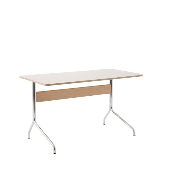 Pavillon AV16 Schreibtisch Mushroom/Eiche/Chrom