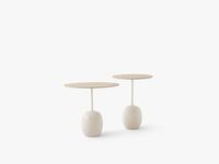 Lato LN8 Tavolino Rovere Laccato/Marmo Crema Diva