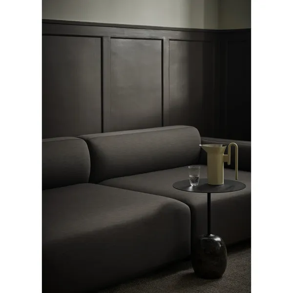 Lato LN8 Tavolino Rovere Laccato/Marmo Crema Diva