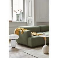 Lato LN8 Tavolino Rovere Laccato/Marmo Crema Diva