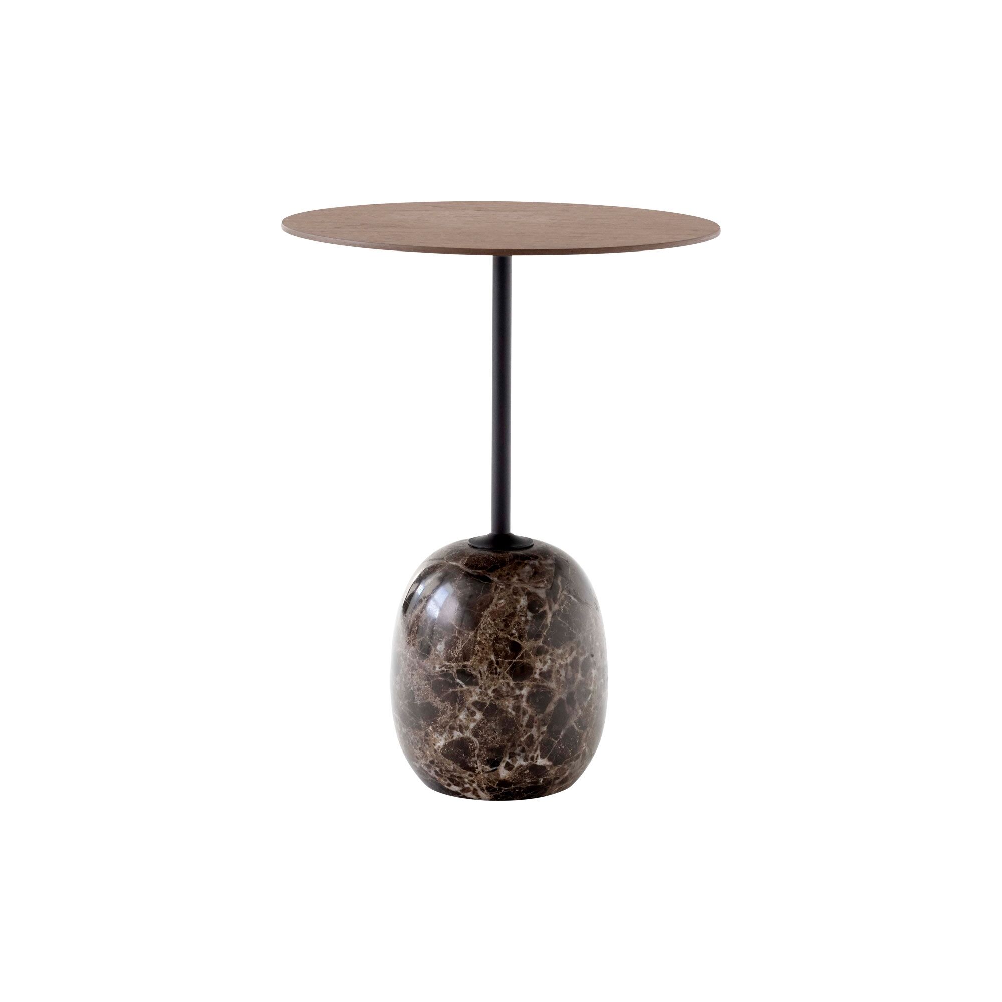 Lato LN8 Table Basse Noyer Laqué/Marbre Emparador