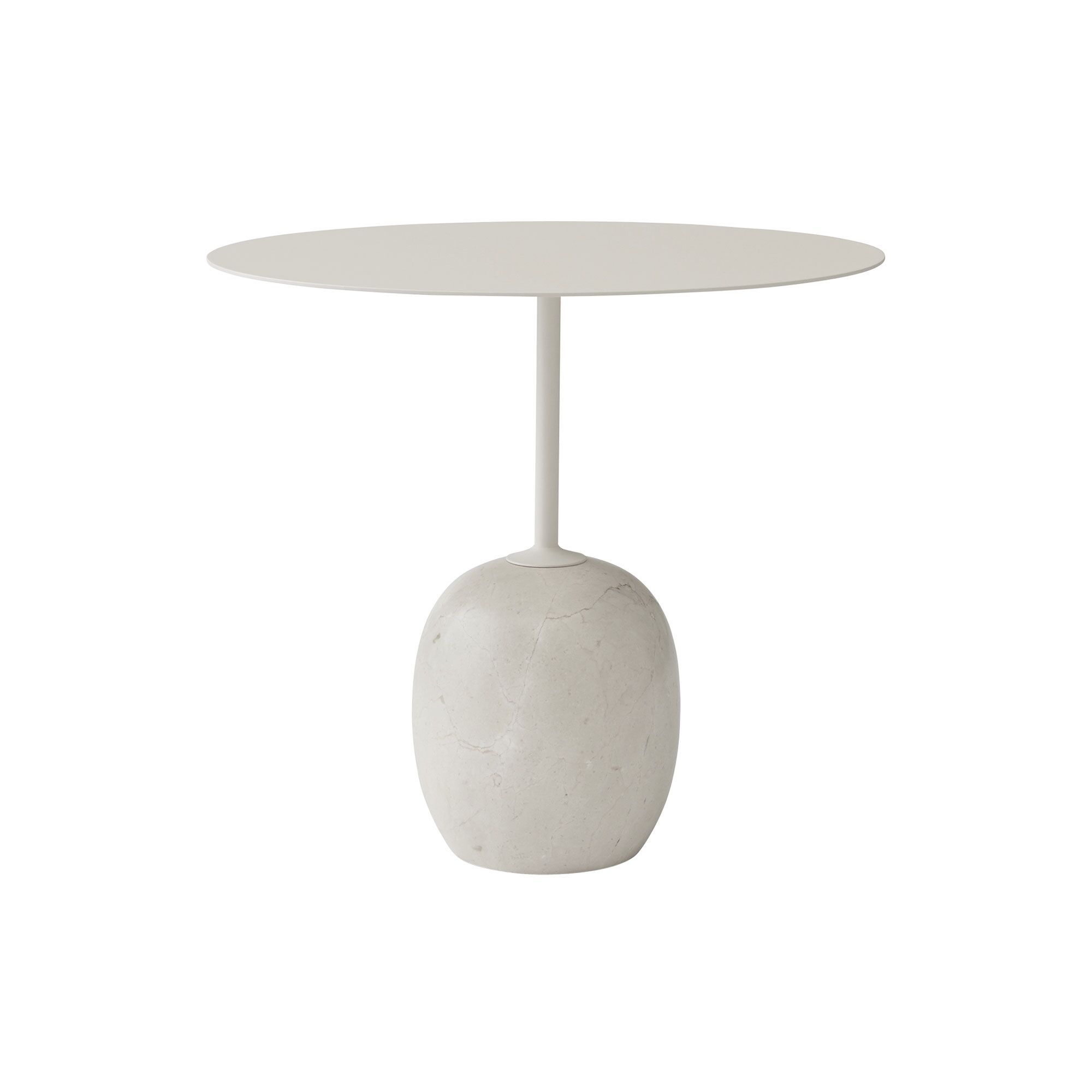 Lato LN9 Sofabord Oval Elfenbens Hvid/Crema Diva Marmor