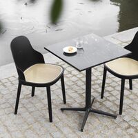 Sedia da Pranzo Allez con Vimini Nero