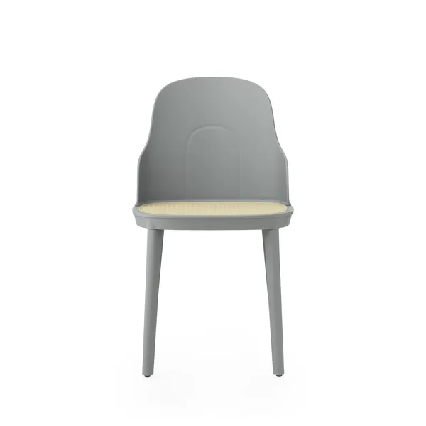 Allez Dining Chair w. Wicker Gray