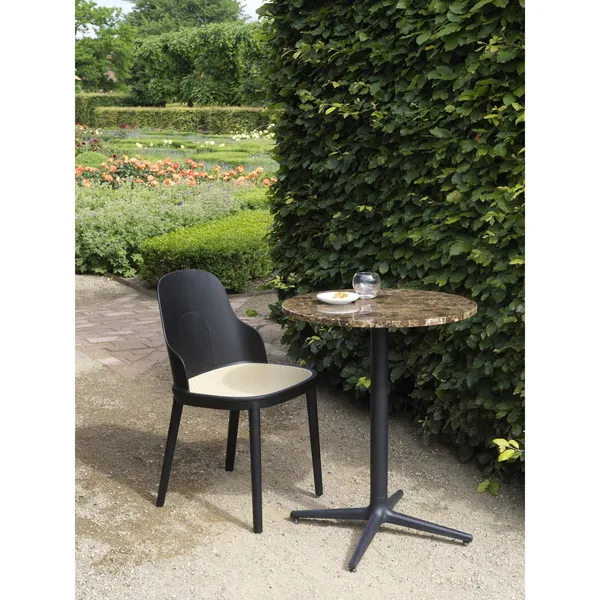 Allez Dining Chair w. Wicker Gray