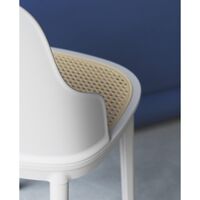 Allez Dining Chair w. Wicker Warm Gray