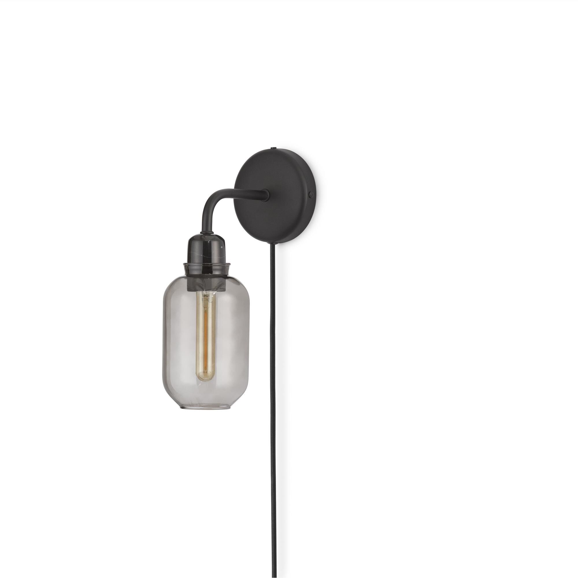 Amp V&auml;gglampa Smoke/Svart