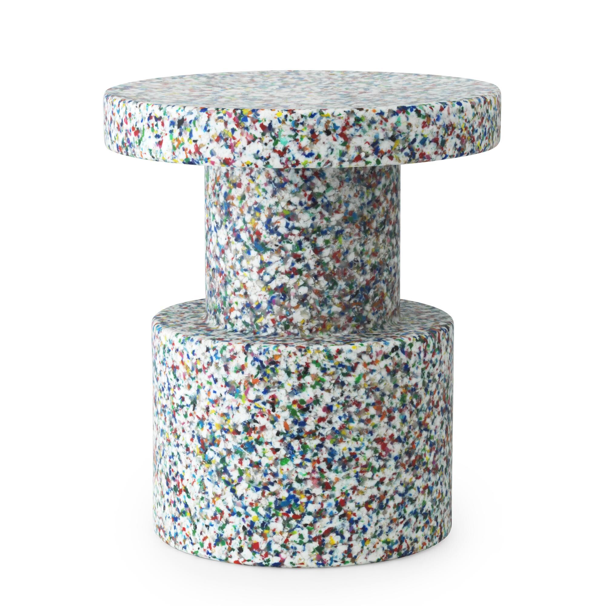 Bit Tabouret Blanc Multicolore