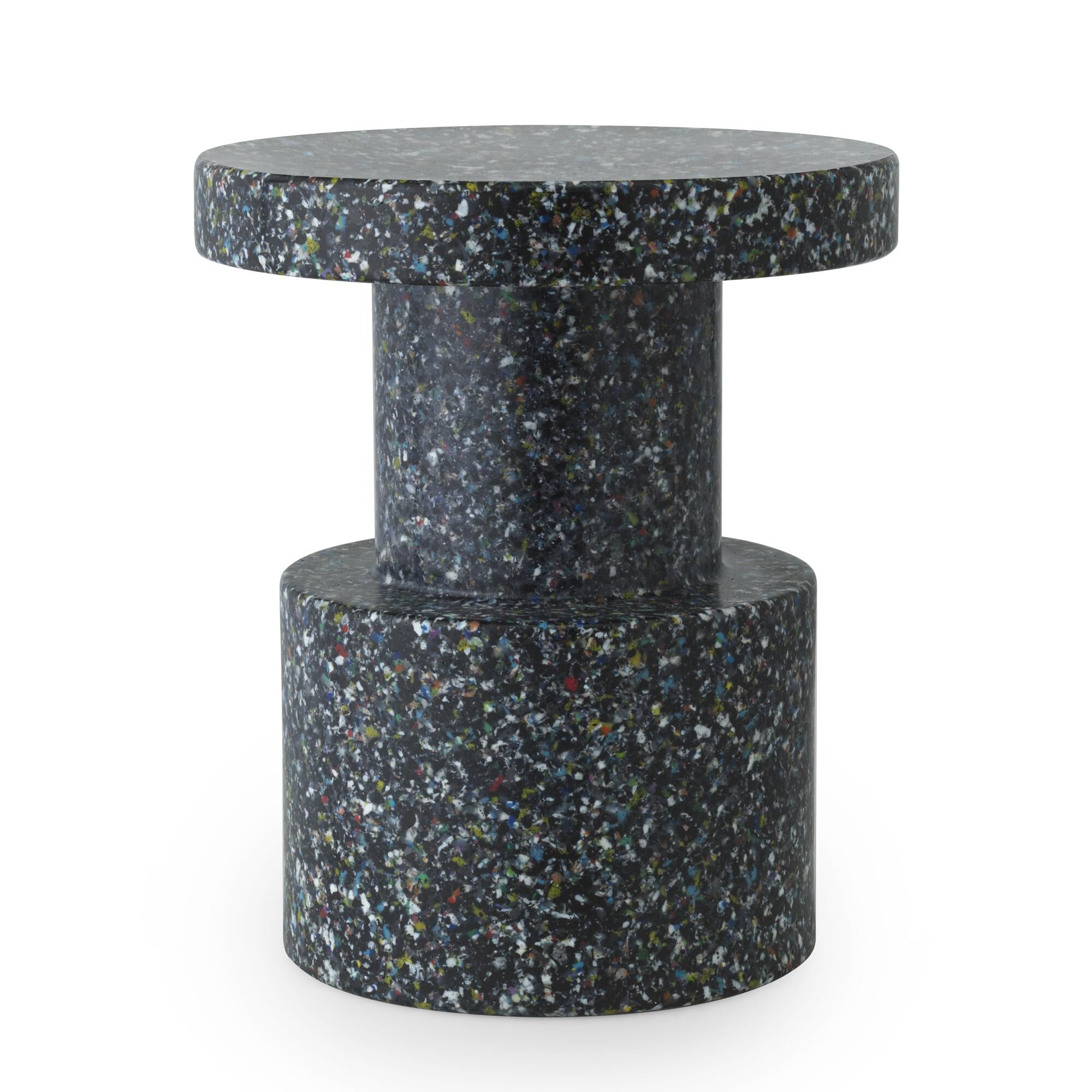 Bit Tabouret Noir Multicolore
