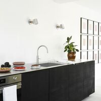 Rise Vegglampe Grå Uten Ledning