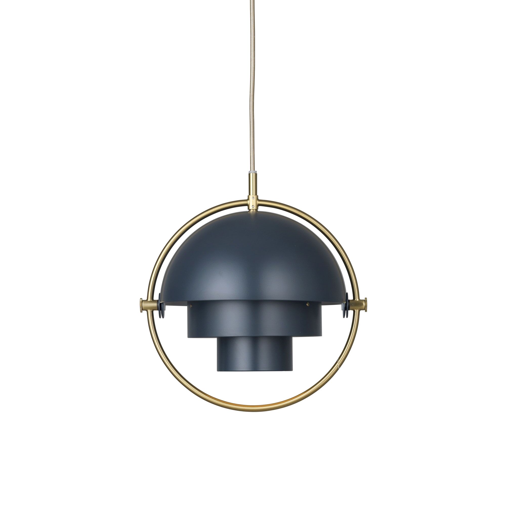 Multi-Lite Suspension Petit Laiton et Midnight Blue - Limited Edition
