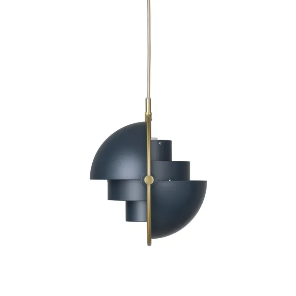 Multi-Lite Pendant Small Brass & Midnight Blue - Limited Edition