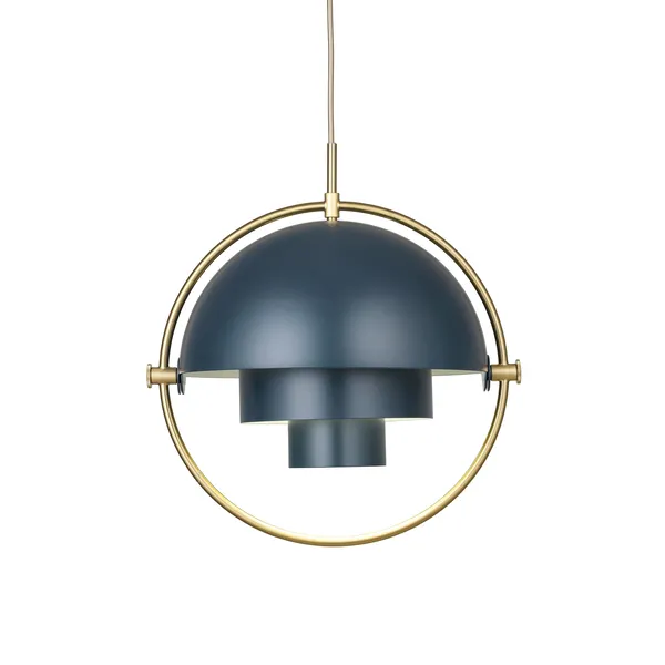 Multi-Lite Pendant Large Brass & Midnight Blue - Limited Edition