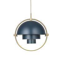 Multi-Lite Pendel Stor Messing & Midnight Blue - Limited Edition